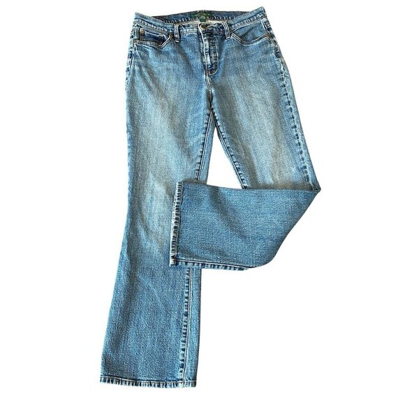 LRL Ralph Lauren Bootcut Blue Jeans Sz 10 (32x30) #79N - Picture 1 of 10